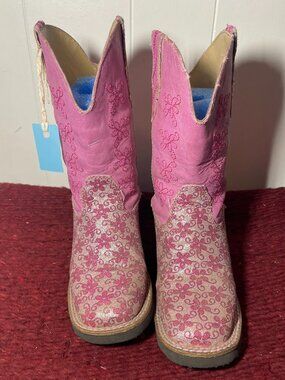 Girls 11 Roper Cowboy Boots